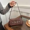 Модная женская сумка через плечо и на плечо в корейском ретро-шике с леопардовым принтом, 2025