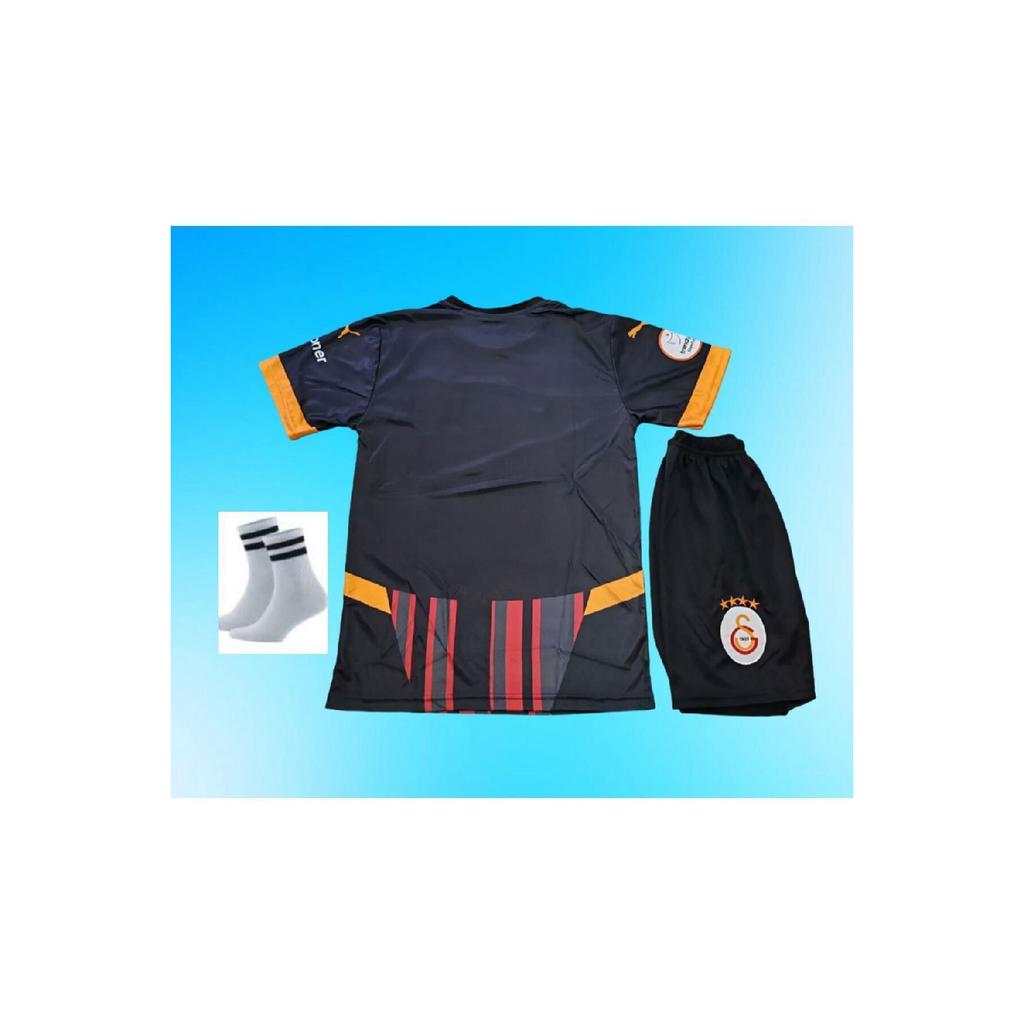 Набор из 3 детских футбольных футболок Glatsary Anonymous, черный, сезон 2024/2025