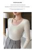 Women's Seamless Round Neck Cashmere Sweater - Slim Fit, Soft Knit, Solid Color