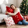 Plush Throw Pillow Cover Soft Comfortable Pillowcase Xmas Cushion Cover  Winter