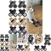Уютные Прочные Хлопковые Носки для Домашних Животных для Собак и Кошек Стильный Нескользящий Дизайн Доступны в Разных Цветах