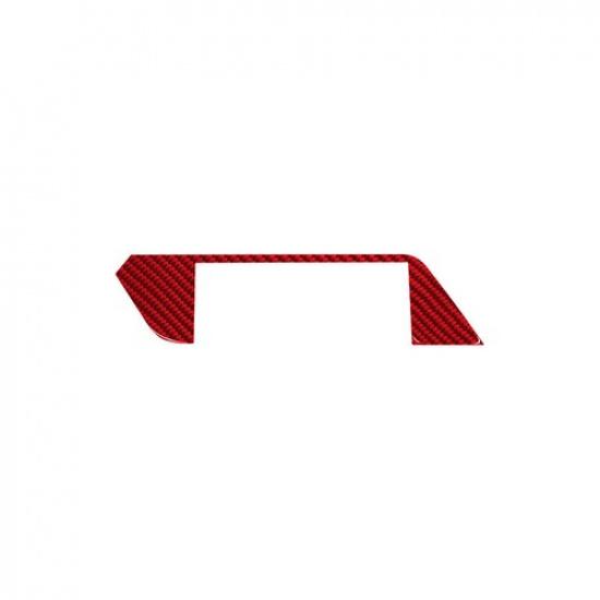 Red Carbon Fiber Car Front Center Screen Frame Sticker For BMW Z4 G29 19-22 LHD