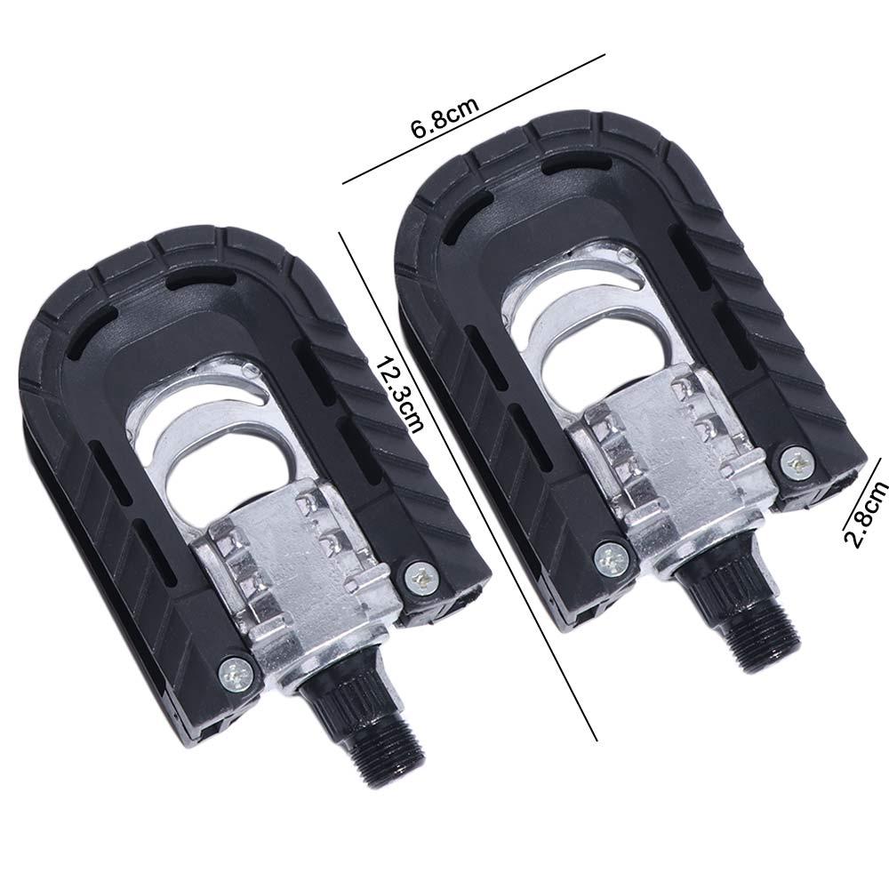 Reflective Sheet Bicycle Pedal Aluminum Zinc Zinc Alloy Folding Pedal Bike Cycling Accessories