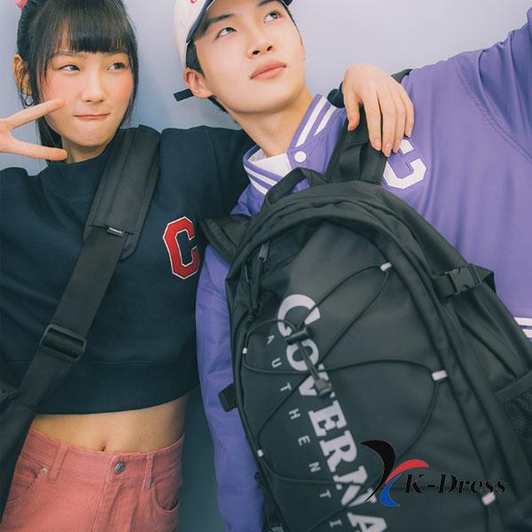 Authentic Logo Unisex New Student Travel Camping Backpack 33L Black