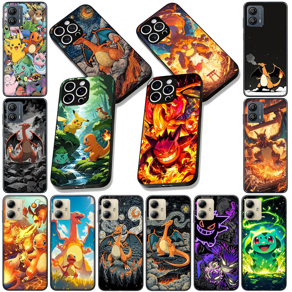 for Samsung Galaxy A05 A06 A14 A50 A51 A52 A12 A13 A17 A70 A07 A25 A26 A56 A23 Case Charmander P-Pikachus Bulbasaur P-Pokemons