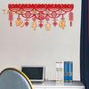 Китайский Новый год Баннер 2025 Весенний фестиваль Баннеры для вечеринок с 2 крючками Год Змеи Подвесное украшение для Лунного Нового года Домашний декор