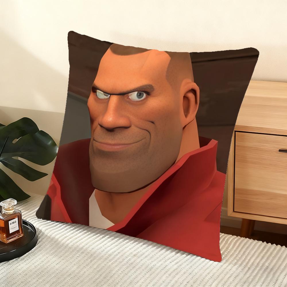 T-Team F-Fortress 2 Чехол для подушки-подушки Мягкий коротковорсовый чехол для подушки Гладкая уютная текстура Эстетичный чехол для подушки Домашний декор