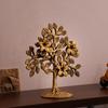 17 Cm Pure Brass Kalpavriksha Tree Showpiece Tree of Life Home Decor Gift for Good Luck Vastu and Fengshui Best In Living Room Table Decoration