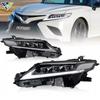 Светодиодная тройная линзованная фара в сборе для Toyota Camry 2018-2022