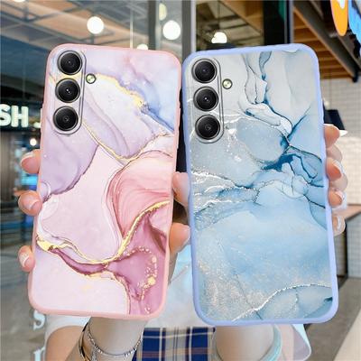 Мраморный узорчатый мягкий силиконовый чехол для Samsung A55 M35 S24 FE Xiaomi Redmi Note 13 Pro iPhone Huawei Honor Realme Camera защитный противоударный чехол