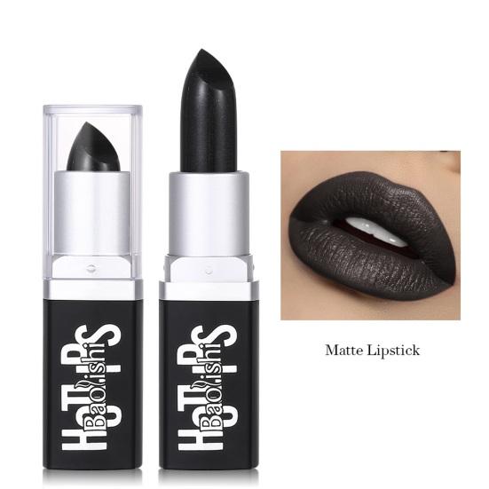 Black Lipstick with a Soft Texture That Creates Flattering Line and Can Be Worn Alone or Paired Lip Gloss To Create Unique Look for Any Occasion. This