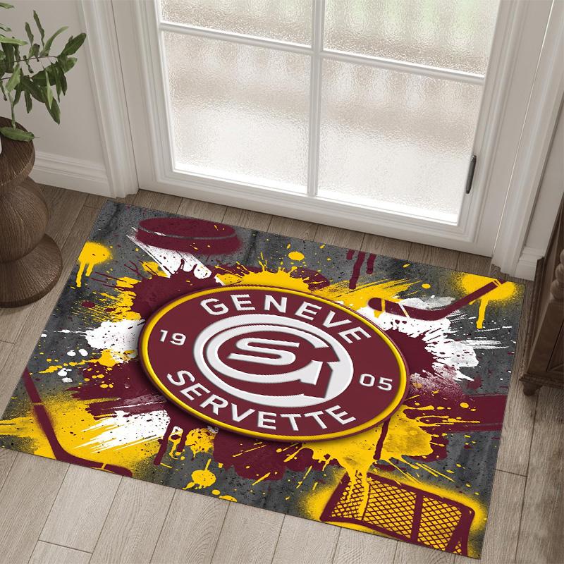 Servette FC Design Crystal Velvet Carpet Cozy Non?Slip Printed Rug For Bedroom Living Room Entrance