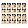 Holiday Money Gift Box for Students Personalized Letter Christmas Holder Cash, Wooden Alphabet Hanging Cash Creative Birthday Party Ornament