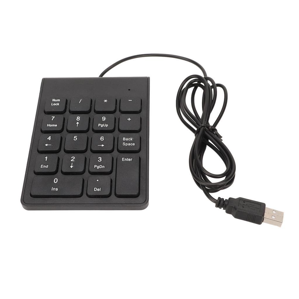 Проводная цифровая клавиатура, 18 клавиш, эргономичная USB-клавиатура с функцией Plug and Play, бесшумный набор текста, мини-цифровая клавиатура для ПК, ноутбука