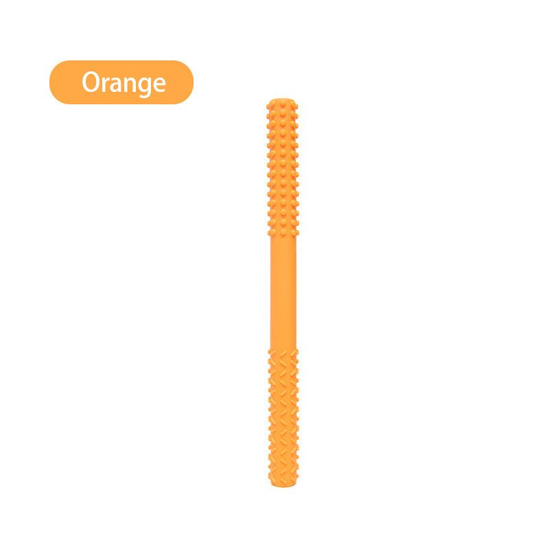 Детская игрушка для прорезывания зубов, детская анти-еда, ручная палочка для моляров, детский прорезыватель, силиконовая полая трубка для прорезывания зубов