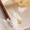 Simple and Cold Style O-line Necklace, High-end Water Drop Zircon Necklace