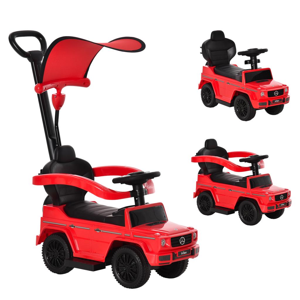3 in 1 Kids Children Ride on Push Car Toddler Sliding Car G350 Licensed Walker Foot to Floor Slider Push-Along with Horn Steering Wheel NO POWER