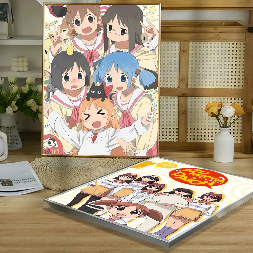 1 шт. Популярный аниме-плакат-наклейка Nichijou, водостойкая настенная art для гостиной, спальни, домашнего декора