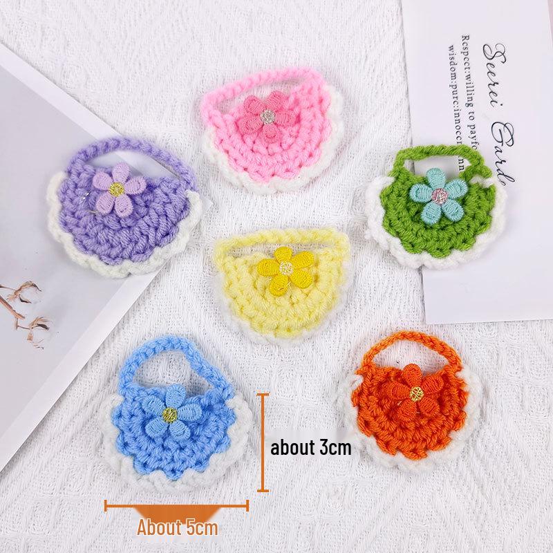 Thick Twist Stick Small Knitted Puppy Bib Apron Doll Accessory