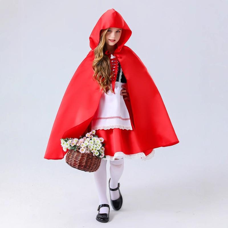 Parent-child Code Halloween Children's Little Red Riding Hood Costume Into Party Nightclub Dance Queen Costume