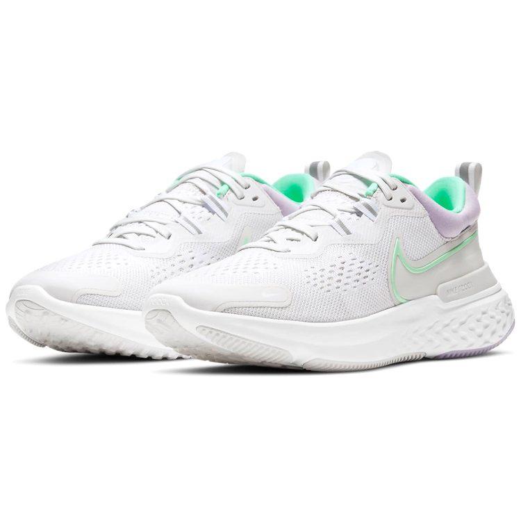 Nike Женские кроссовки React Miler 2 Platinum Tint Green Glow CW7136-002