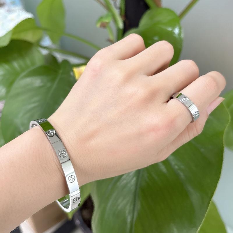 Ювелирные изделия от люксовых брендов Мода Нержавеющая сталь крест Подвеска Люксовые украшения LOVE Браслет ВИНТОВЫЕ Браслеты Подарок для пары