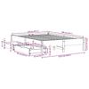 Solid Wood Bed without Mattress White 120x200 cm Pine Wood