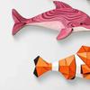 3 шт. Винтажный пляжный декор для стен, Морские деревянные рыбки, Прибрежное настенное искусство, Летний домик у озера, Океанские украшения для ванной комнаты, спальни, гостиной