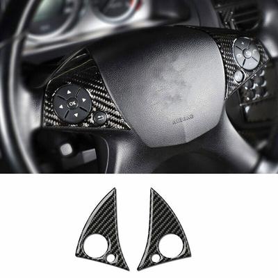 For Benz C-Class W204 2007-10 Real Carbon Fiber Front Steering Wheel Frame Cover