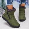 Fashion 2025 Waterproof Snow Boots for Women Plus Size 36-43 Non Slip Fur Winter Shoes Woman Zipper Short Plush Warm Ankle Boots Ladies