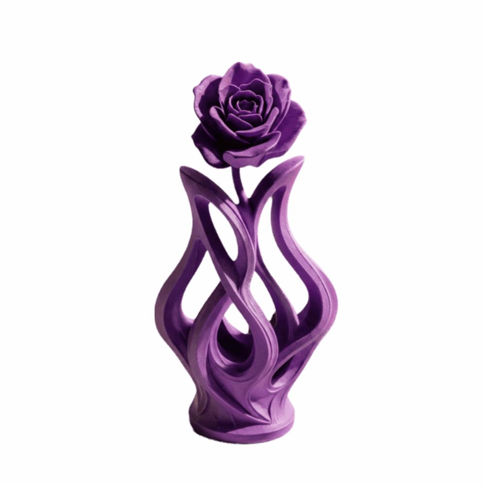 Modern Style Abstract Art Ornament Scandinavian Style Desktop Decoration Rose Sculpture Home Decor