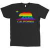 Флаг гей-прайда Калифорнии Футболка Bella + Canvas с радужным медведем Топ для ЛГБТ-союзников НОВАЯ Унисекс футболка