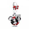   DIY Bead  925 Silver Mickey Charm Bracelet Necklace Jewelry Gift for Party