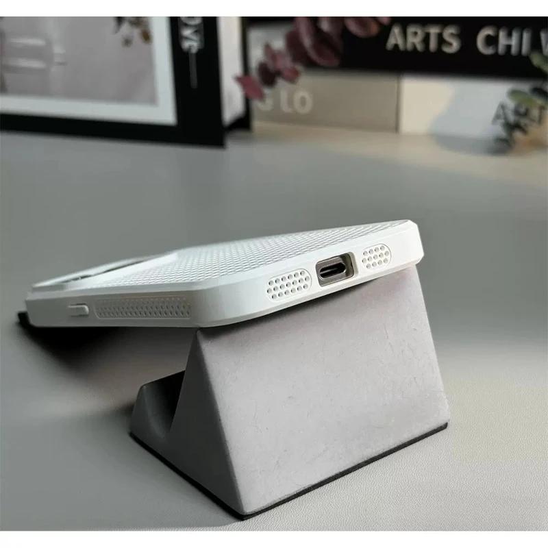 Luxury Dissipate Heat Magsafe Phone Case For For Iphone 11 12 13 14 15 16 Pro Max Plus Magnetic Shockproof Bumper Cases Cover