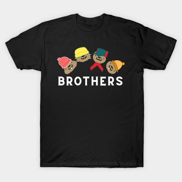 Asian Size Men Black Print T-shirt Emmet Otter'S Jugband Christmas No-Cut Heat Transfer Print Cotton Tshirt