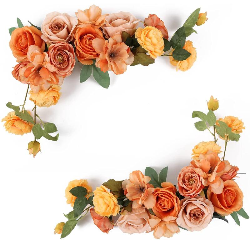 Свадебные цветы Знак приветствия Цветы Поддельные розы Комбинированные шелковые пионы для свадебных украшений Свадебный душ Центральные украшения