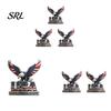 Waterproof Car Stickers USA Faith, Family & Freedom Metal Emblem, Eagle Letters Patriotic Edition 3D Strong Adhesive Decal 250th Anniversary Red Blue