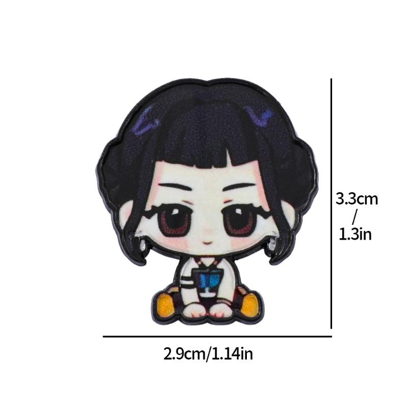 K-pop Истребители демонов Мультяшные металлические броши для женщин Значки на лацкан Рюкзак Аксессуары для костюма Модная бижутерия Подарки для друга