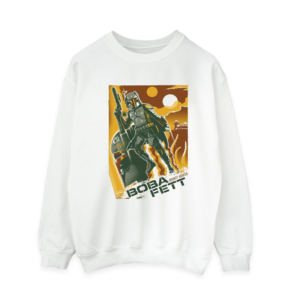 Star Wars Mens Boba Fett Collage Sweatshirt