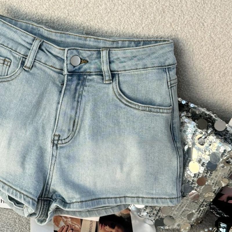 3D Bow Female's Denim Shorts High Waisted Solid Color Slim Fashion Half Pants Summer Hot Girl Sexy Clothing