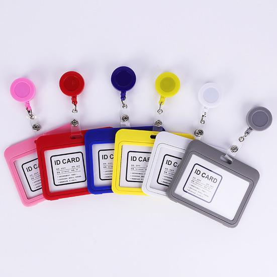 Aluminium Alloy Staff Badge Holder Secure ID Card Case Fade-resistant Work Badge for Work Permits Certificates