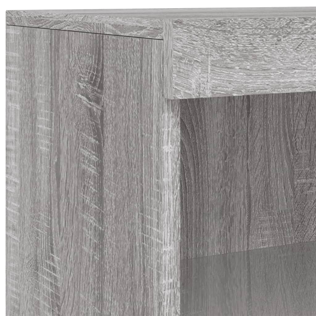 Sideboards with LED Lights 3 pcs Grey Sonoma Particleboard