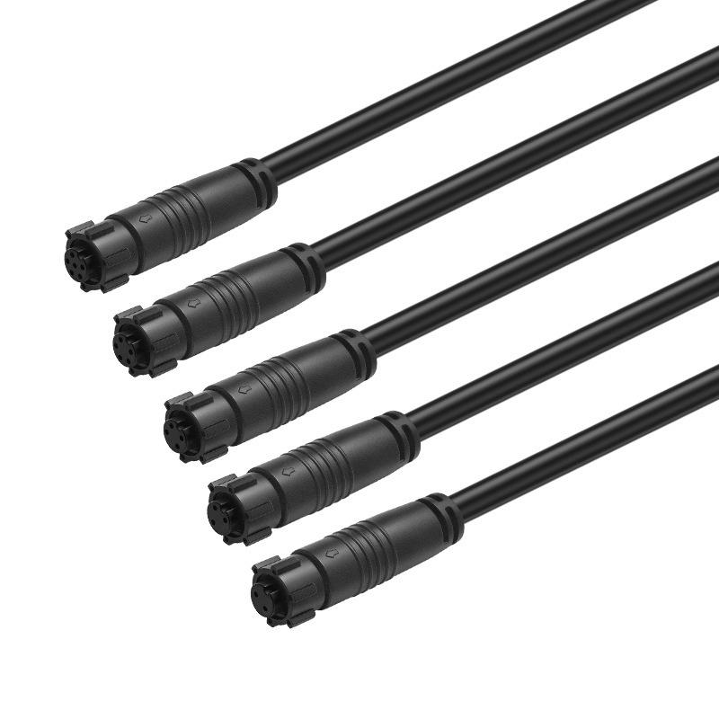 M8 Male/Female Waterproof IP67 Locking Connector for Electric Motorcycle/Car Sensor Cable