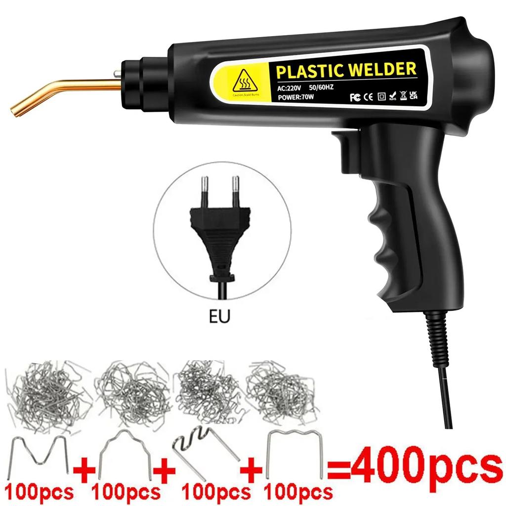 New Heat Gun Plastic Welding Machine Bumper Soldering Iron Staples Bumper Repair Car Tools Kit