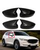 Накладка на зеркало заднего вида для Mazda CX-5 II 2024 2023 2022 2021 2020 2019-2017 Колпачок бокового зеркала Стикер Чехол для зеркала Отделка Углеродное волокно
