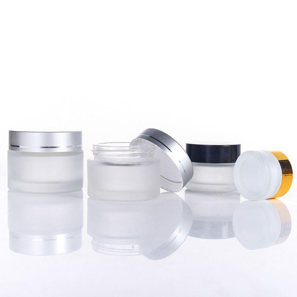 Silver/Gold/Black/White Face Cream Bottles 5-50g Makeup Jar  Cosmetic Container