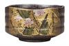 Nakamaru "Kutani Ware" Matcha Bowl with Gold Leaf Plum Blossom Design K9-885