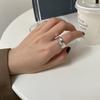 Elegant S925 Pure Silver Minimalist Irregular Ring Adjustable Size Perfect For Occasion Any