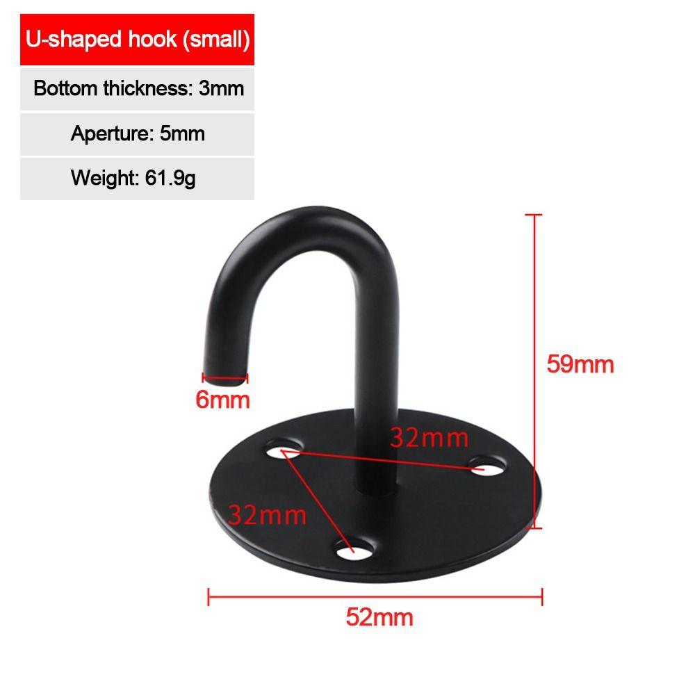 1Pcs U/J-Shaped Wall Hook Plate Deck Door Buckle New Ceiling Mount Hanger  for Fan Lamp