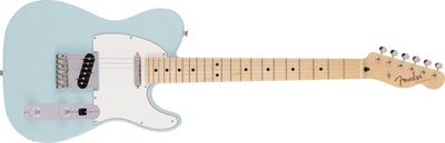 Гитара с укороченной мензурой, сделанная в Японии, коллекция Junior Maple Satin Daphne Blue с мягким футляром Telecaster®, накладка на гриф,